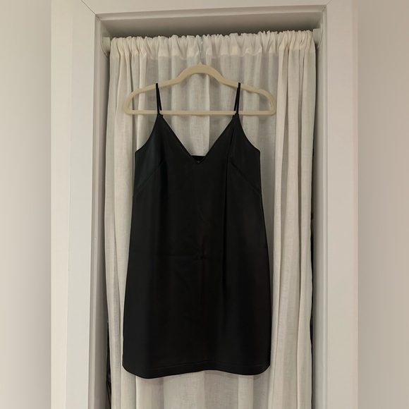 Aritzia Talula Vegan Leather Mini Dress - Picture 3 of 7